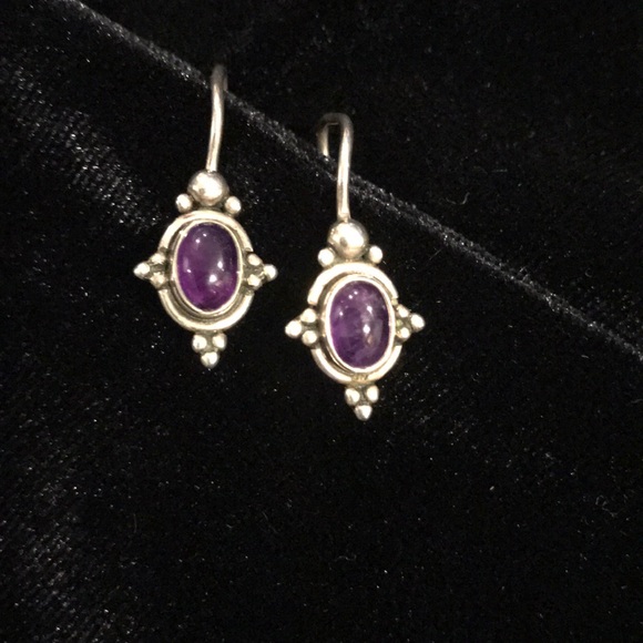 Jewelry - Amethyst/ Sterling silver earrings